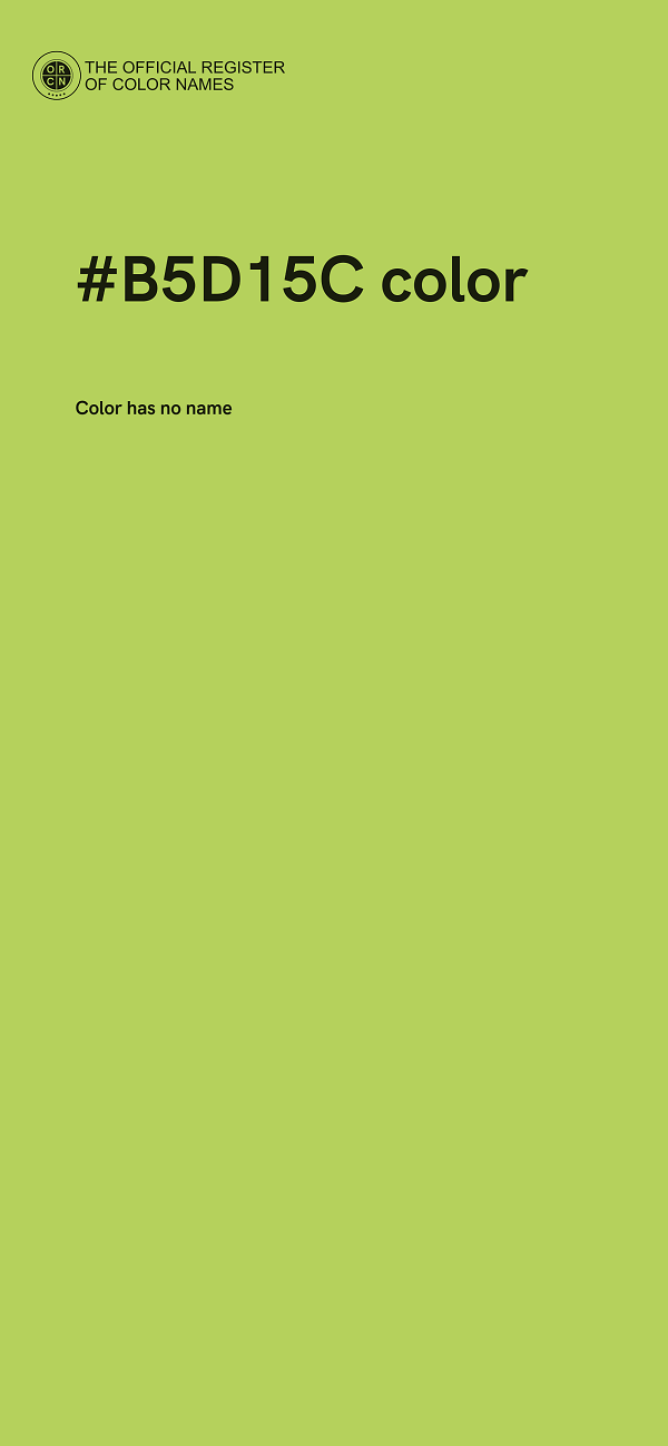 #B5D15C color image