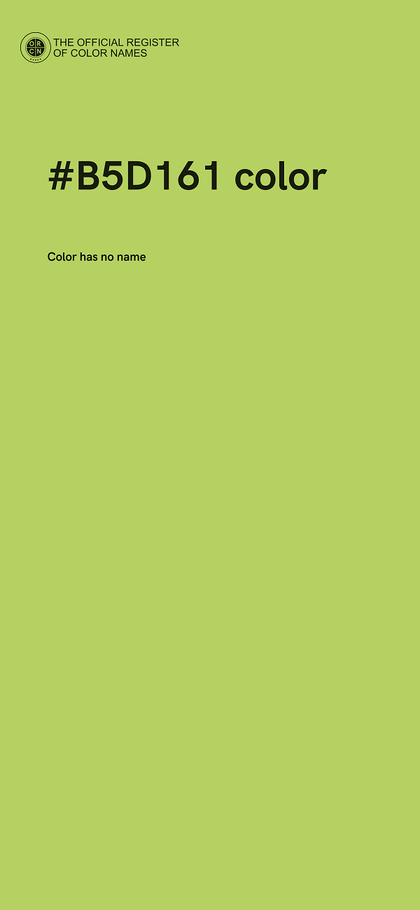 #B5D161 color image