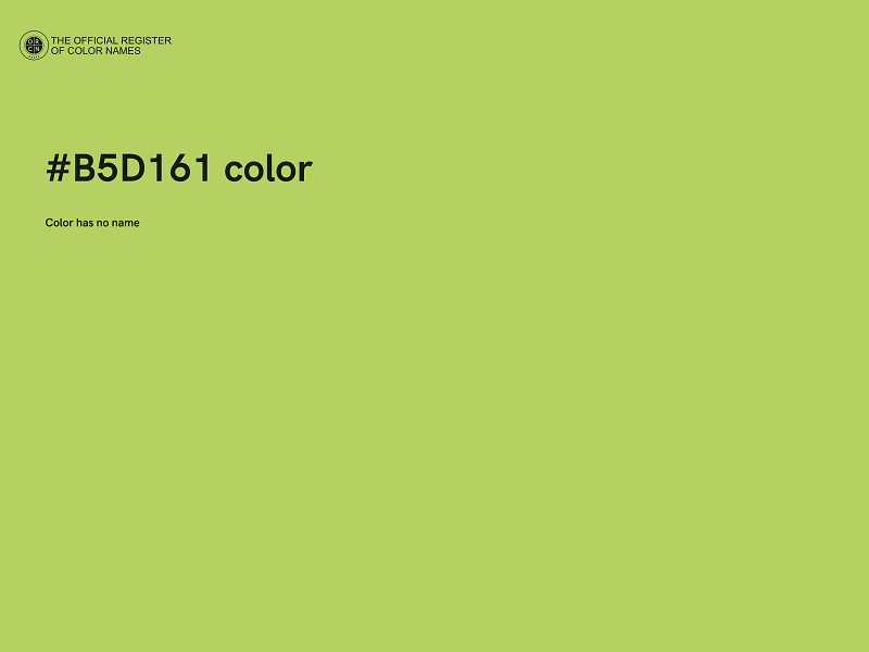 #B5D161 color image