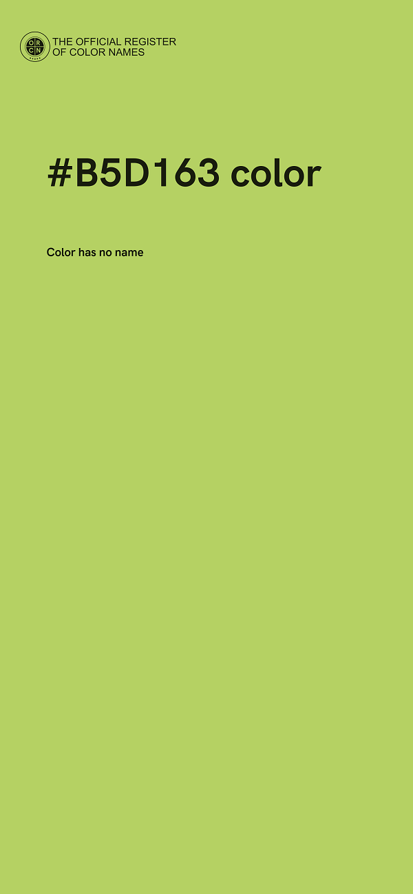 #B5D163 color image