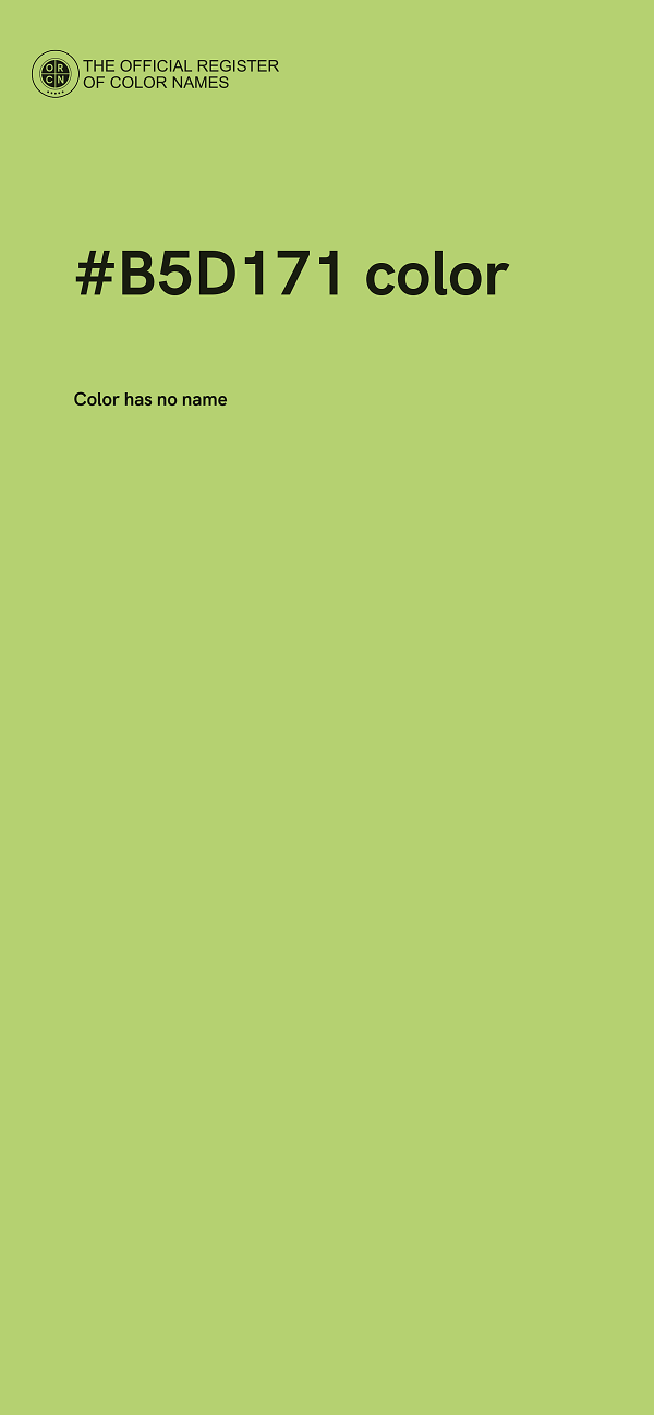 #B5D171 color image
