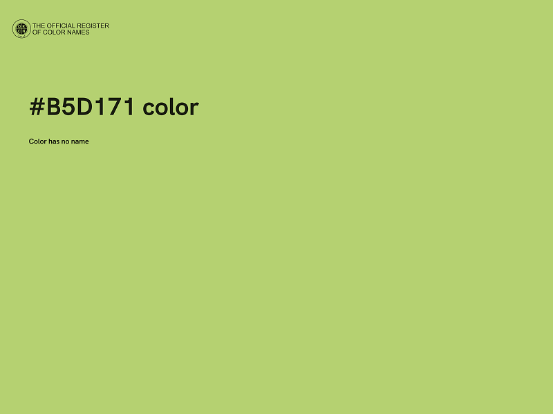 #B5D171 color image