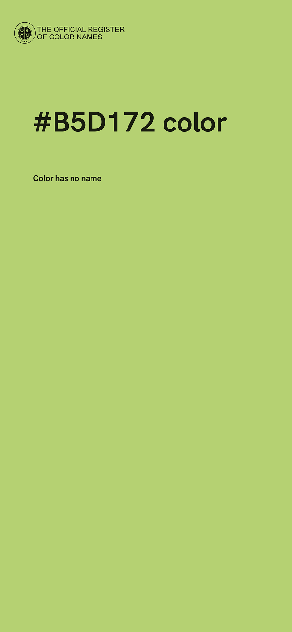 #B5D172 color image