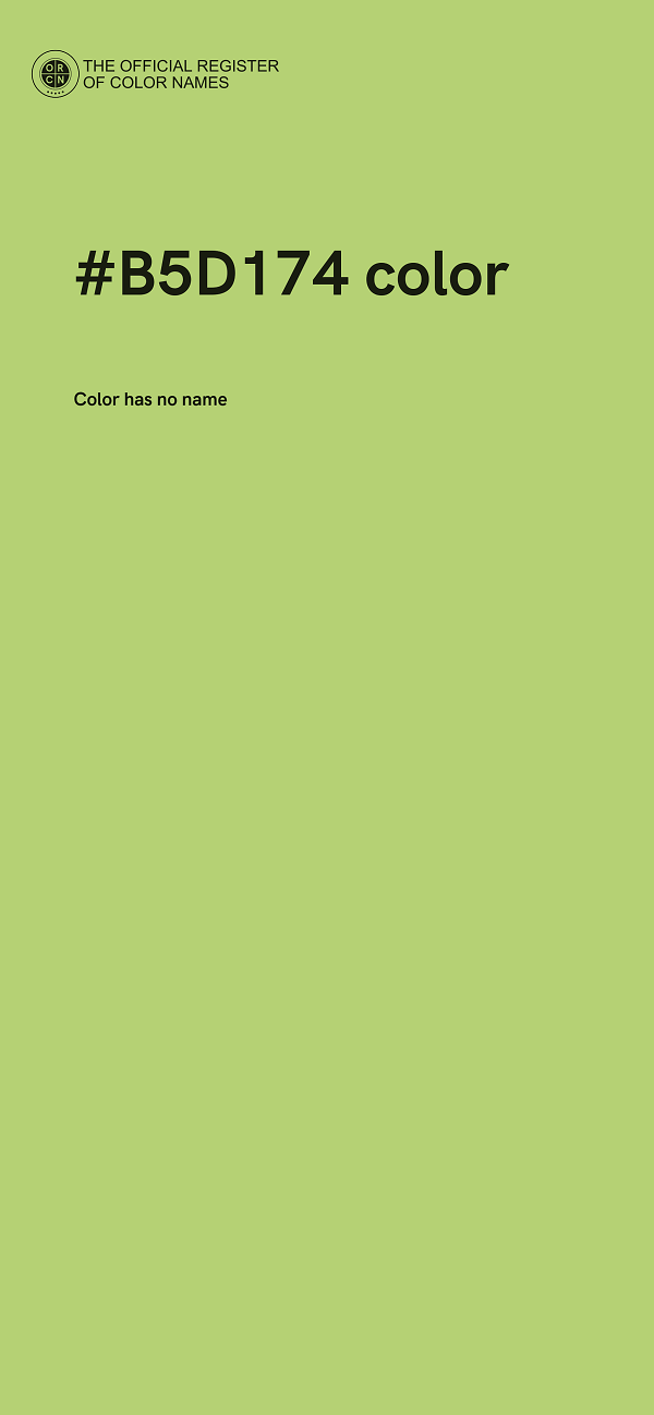 #B5D174 color image
