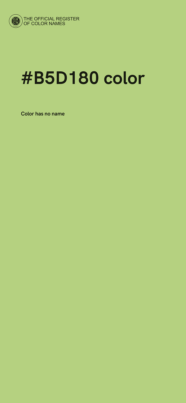 #B5D180 color image