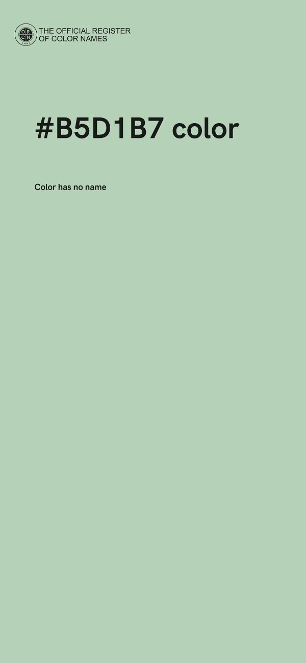 #B5D1B7 color image