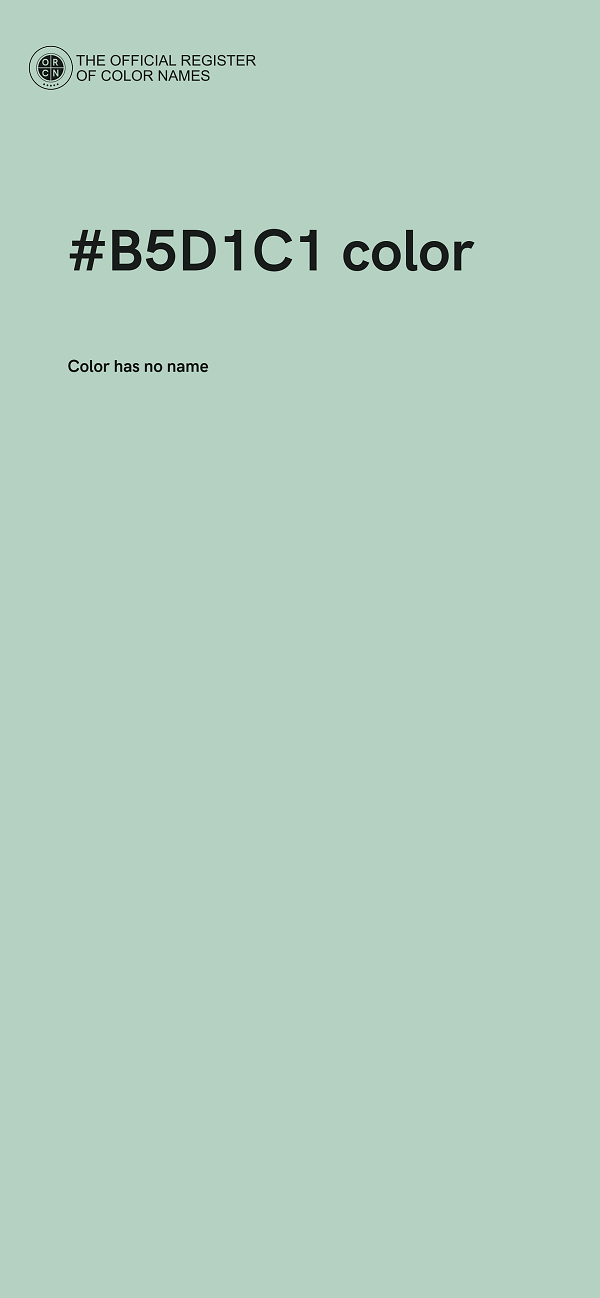 #B5D1C1 color image