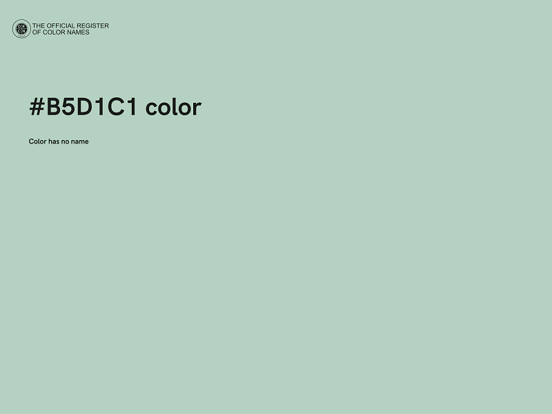 #B5D1C1 color image