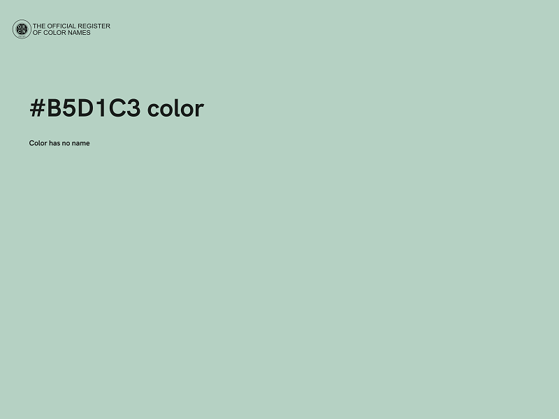 #B5D1C3 color image