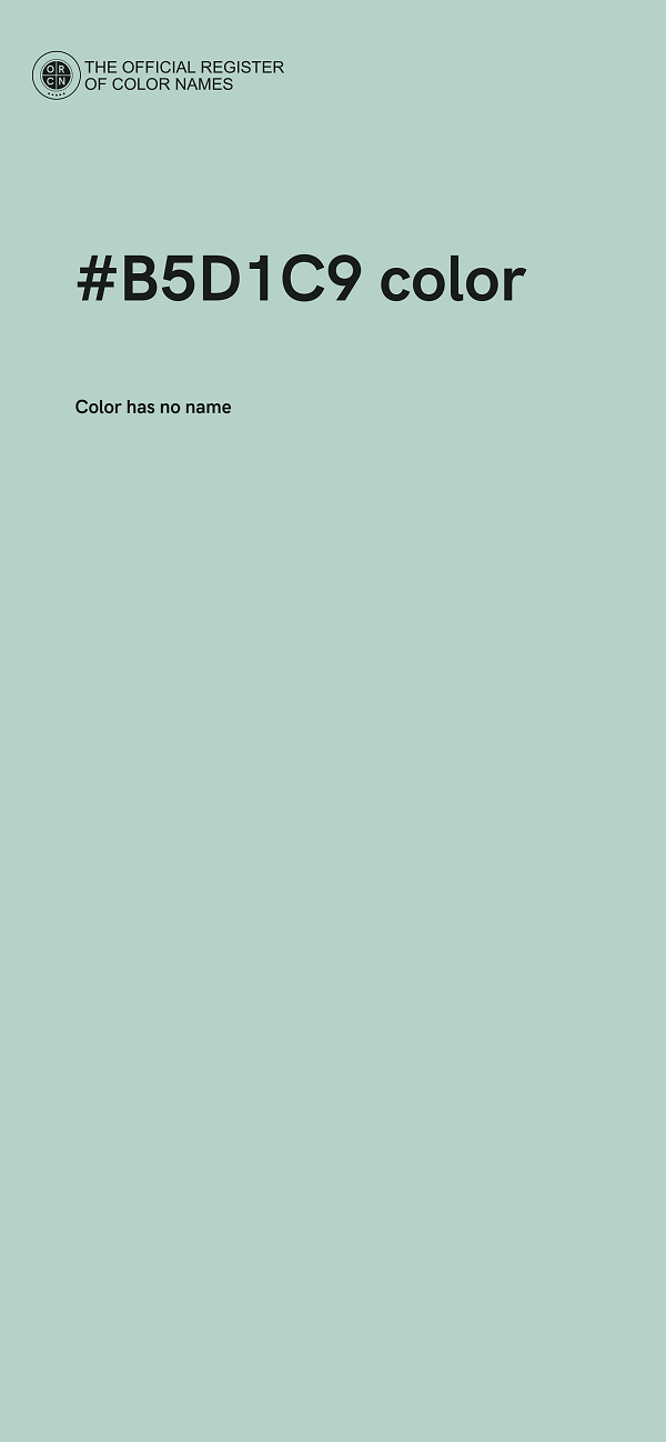 #B5D1C9 color image