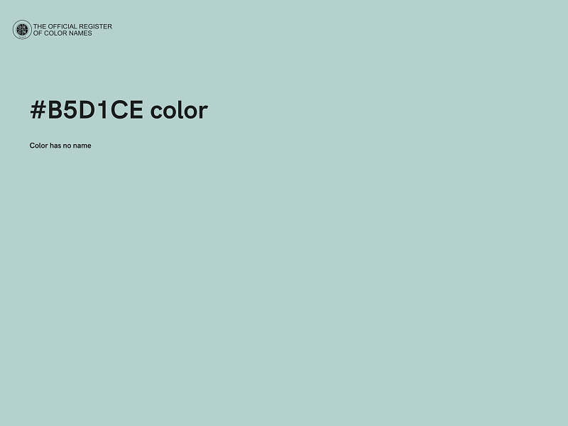 #B5D1CE color image