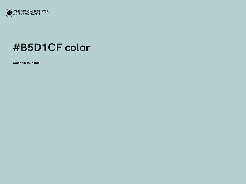 #B5D1CF color image