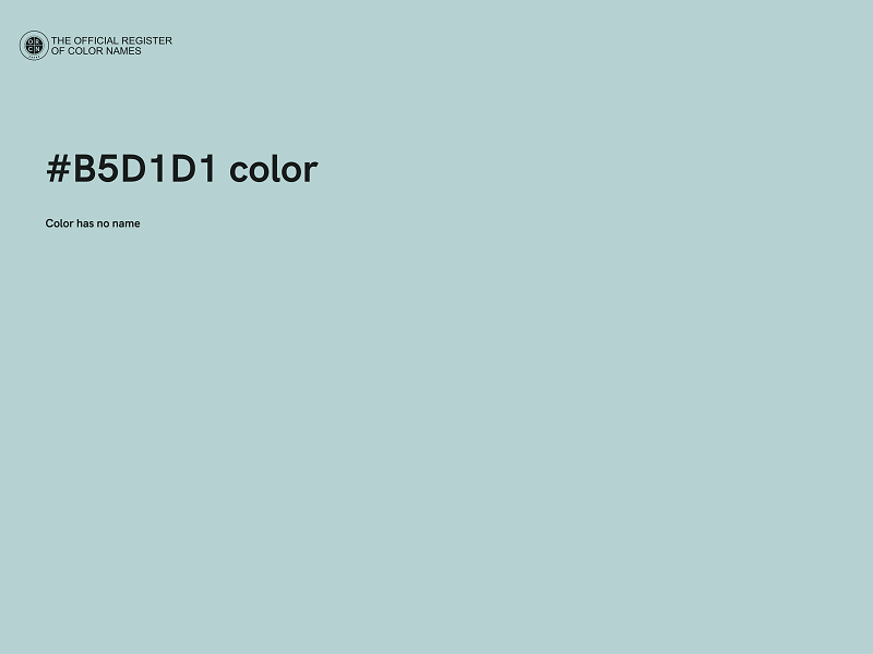 #B5D1D1 color image