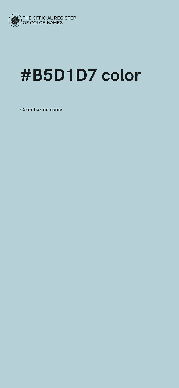 #B5D1D7 color image