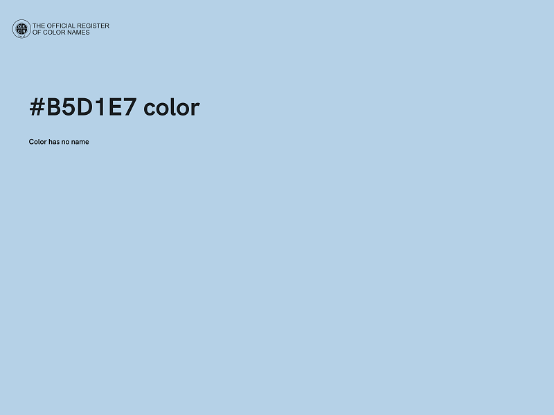 #B5D1E7 color image