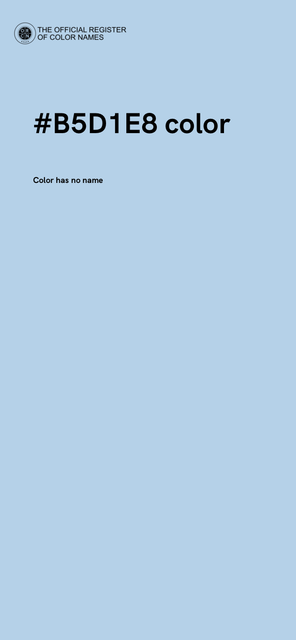 #B5D1E8 color image