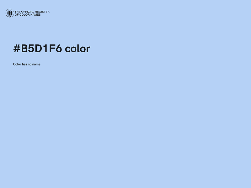 #B5D1F6 color image