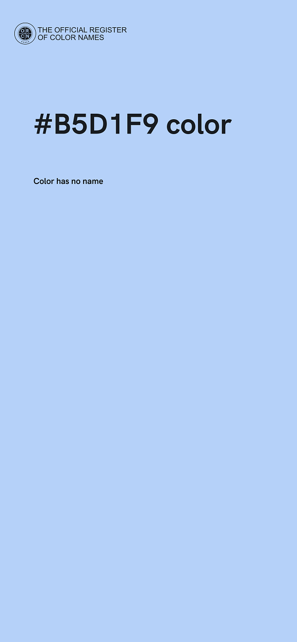 #B5D1F9 color image