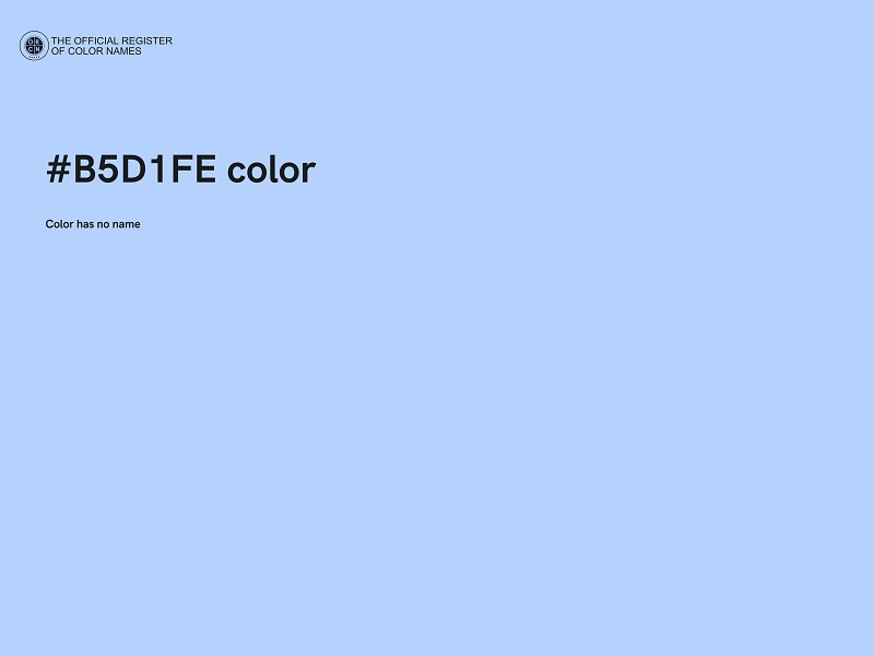 #B5D1FE color image