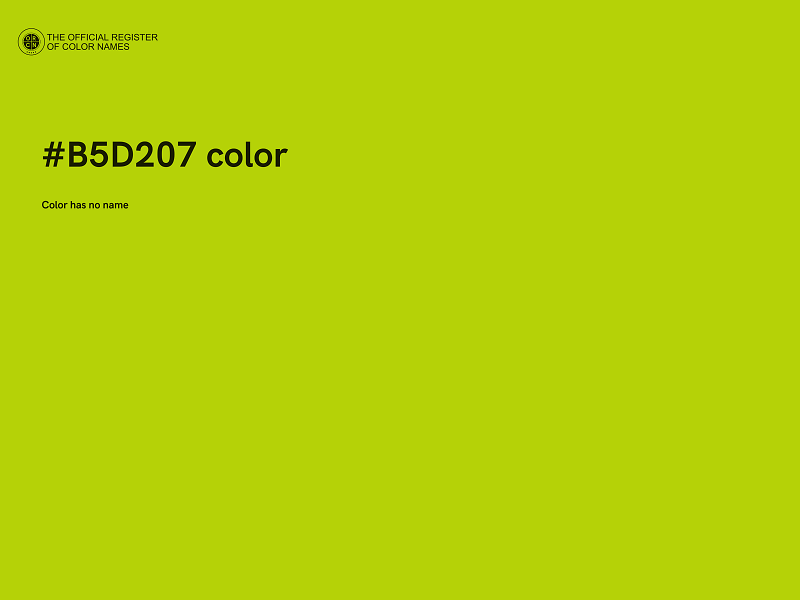 #B5D207 color image