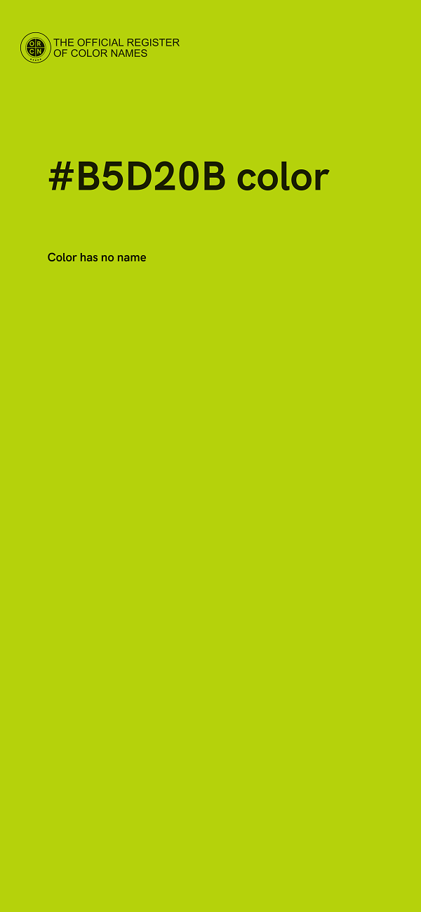 #B5D20B color image