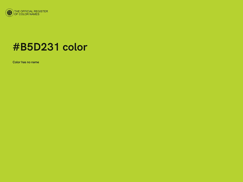 #B5D231 color image