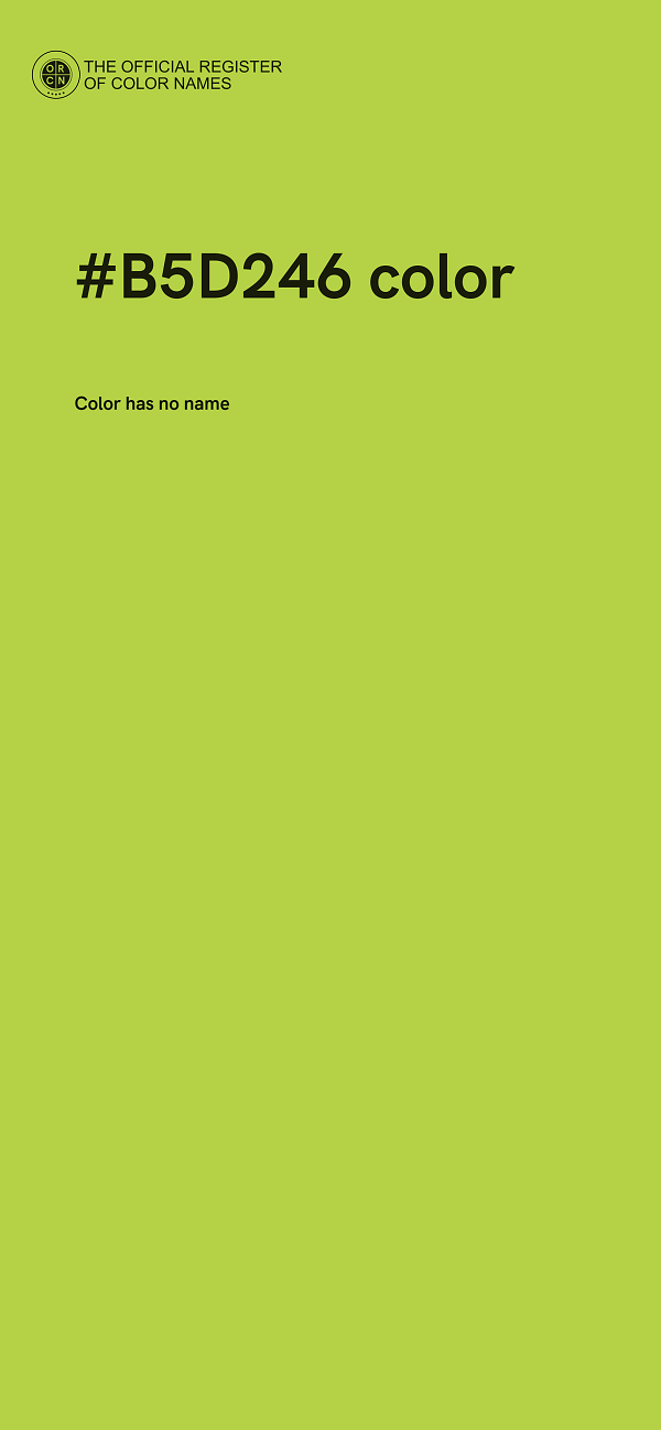 #B5D246 color image