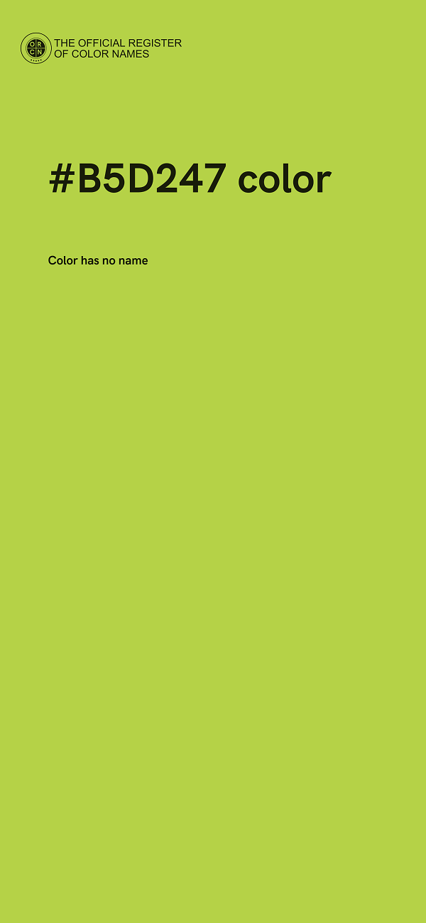#B5D247 color image