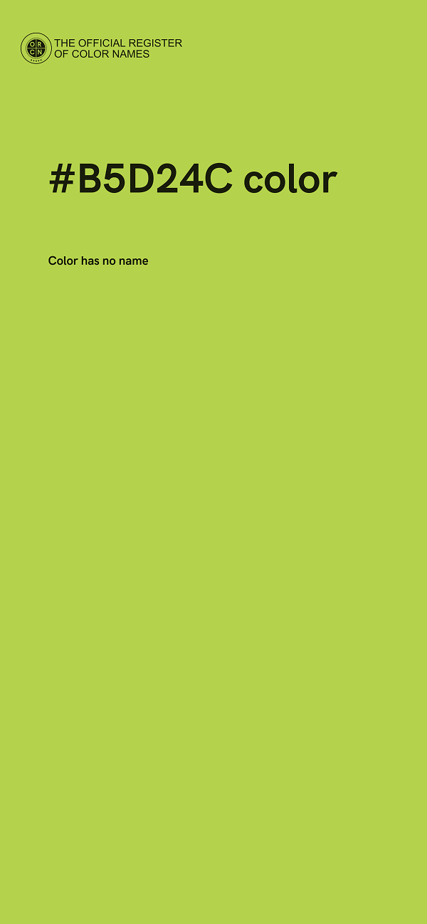 #B5D24C color image