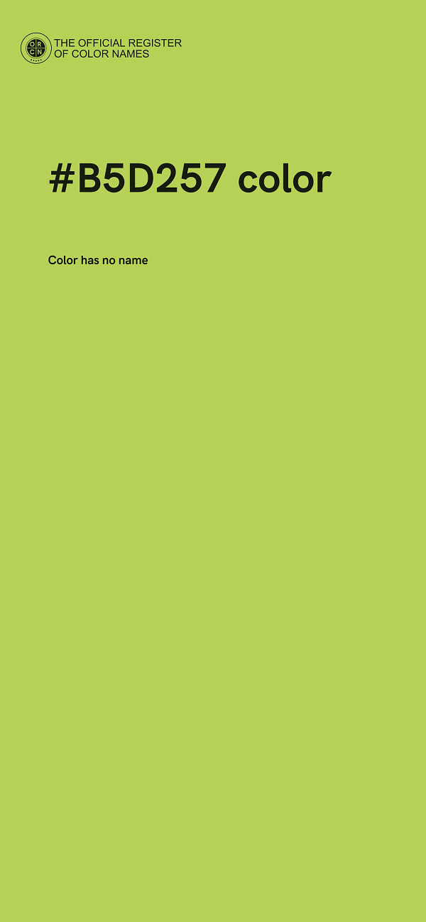 #B5D257 color image