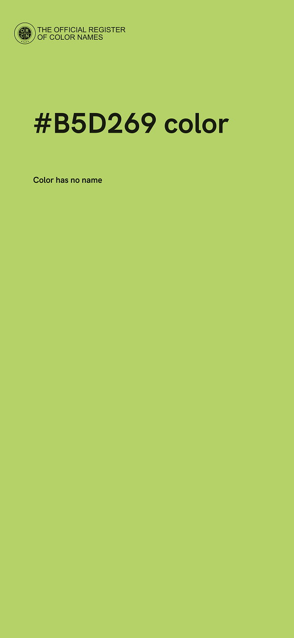 #B5D269 color image