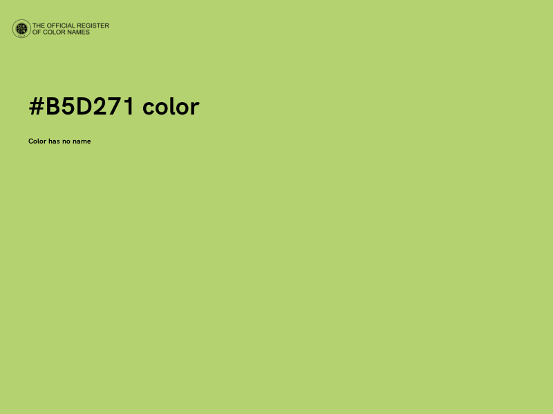 #B5D271 color image