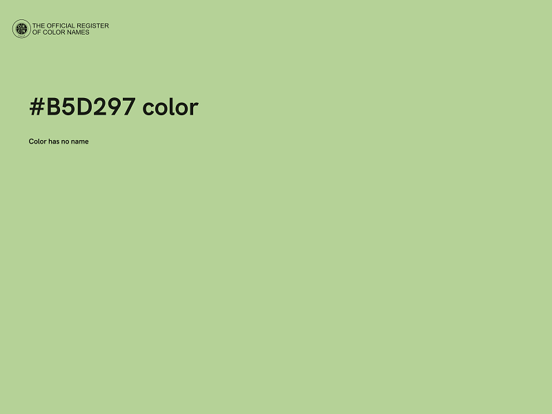 #B5D297 color image