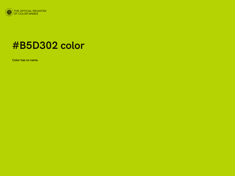 #B5D302 color image