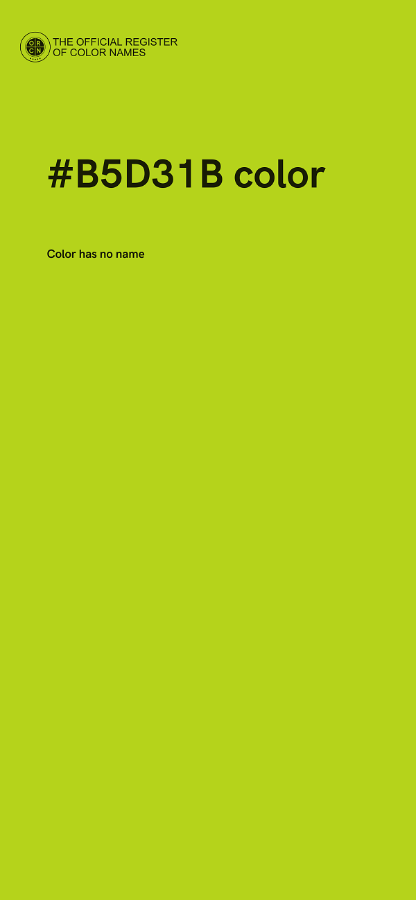 #B5D31B color image