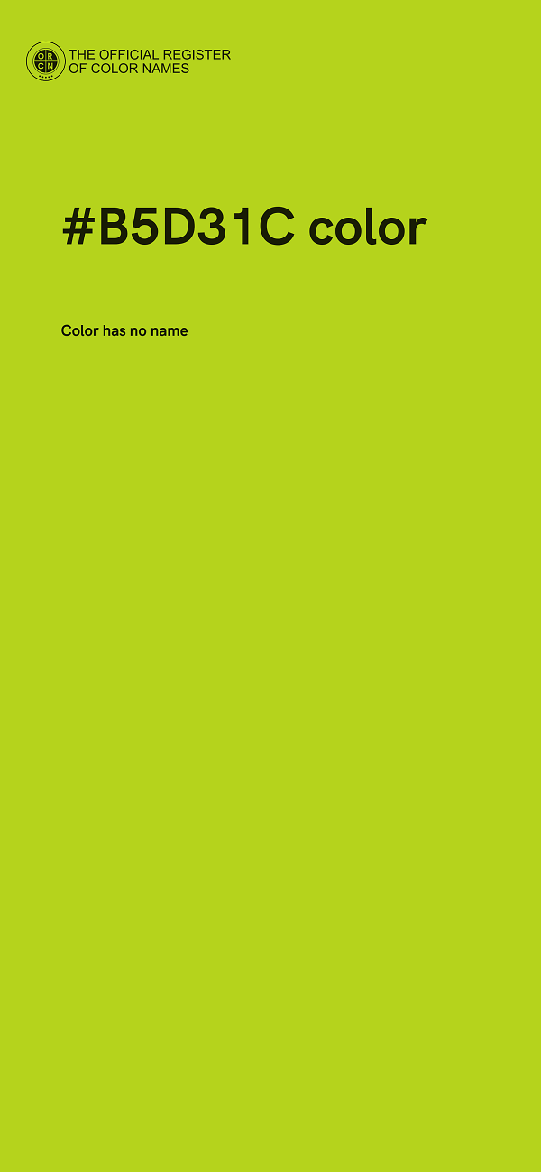 #B5D31C color image