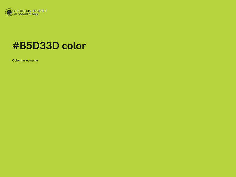 #B5D33D color image