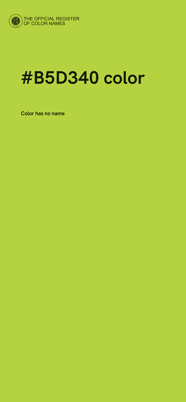 #B5D340 color image