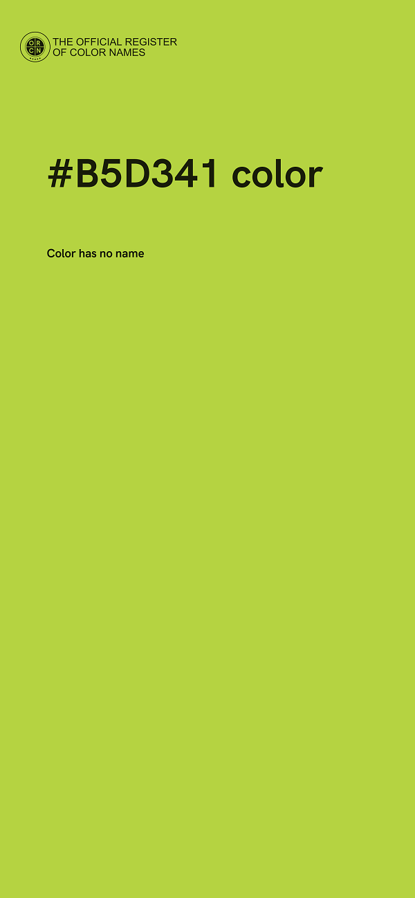 #B5D341 color image