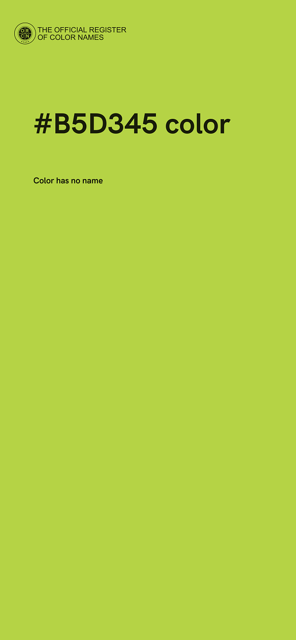 #B5D345 color image