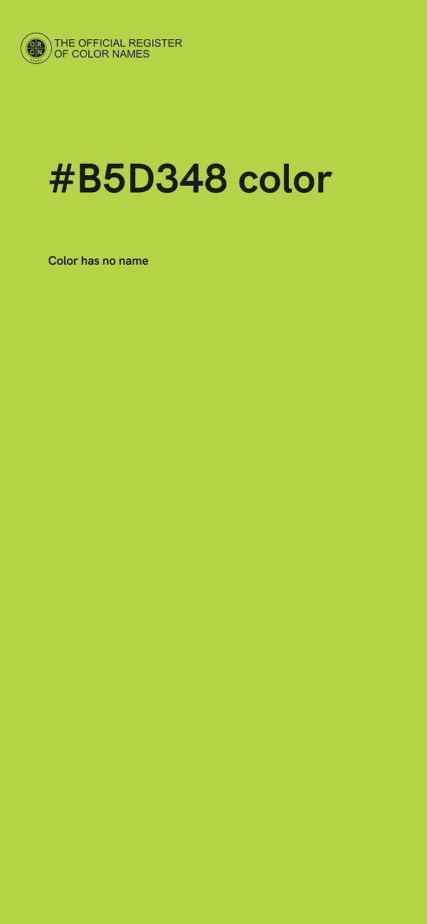 #B5D348 color image