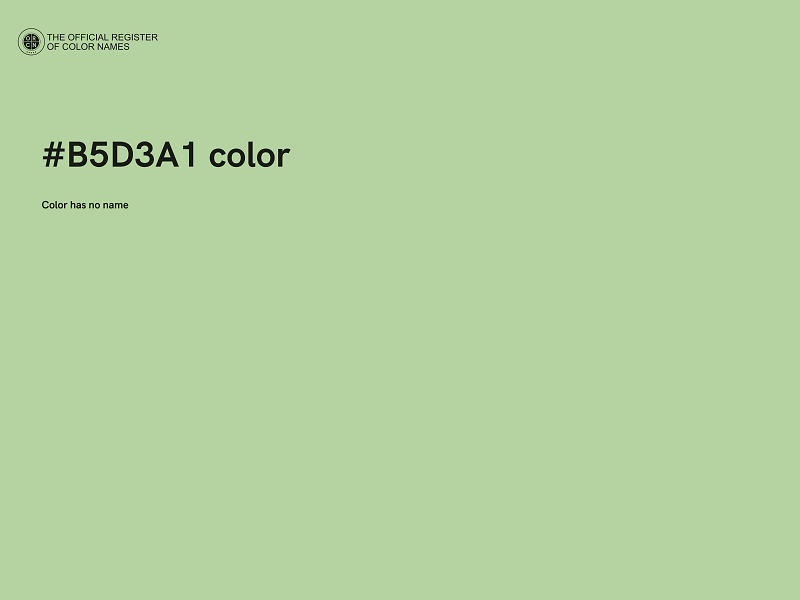 #B5D3A1 color image