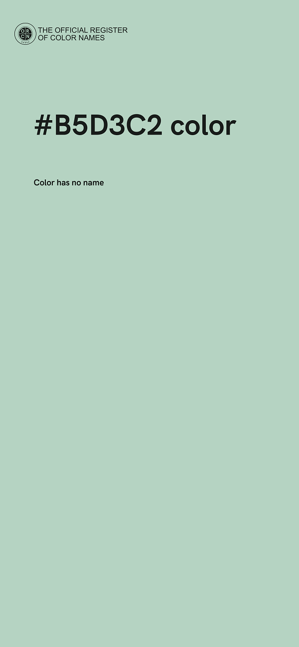 #B5D3C2 color image