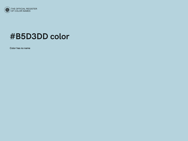 #B5D3DD color image