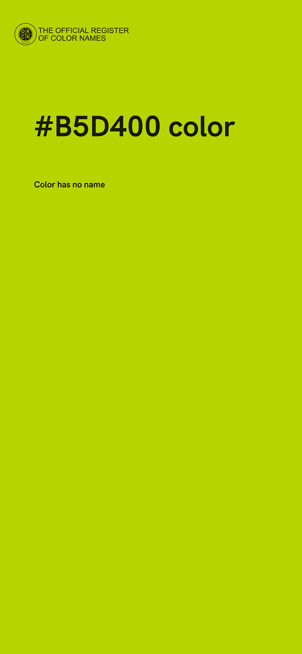 #B5D400 color image