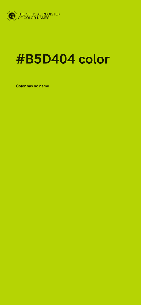 #B5D404 color image