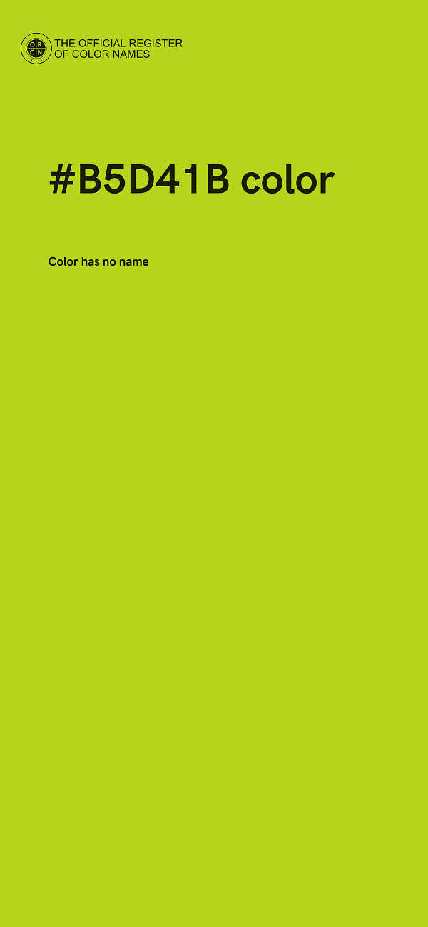 #B5D41B color image
