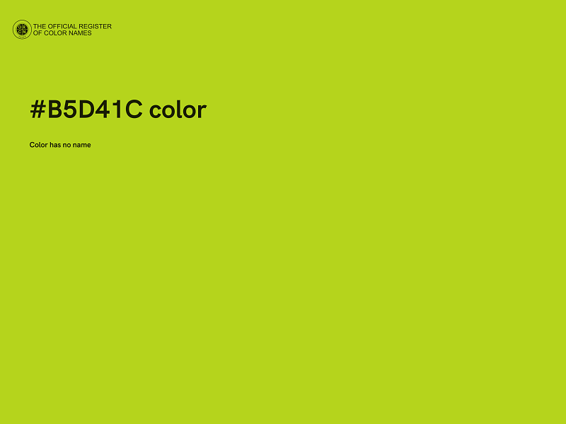 #B5D41C color image