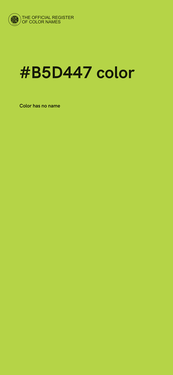 #B5D447 color image