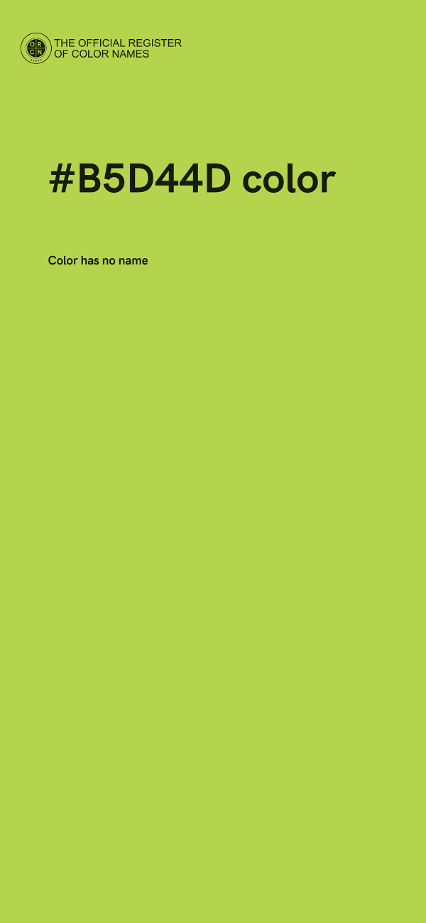 #B5D44D color image
